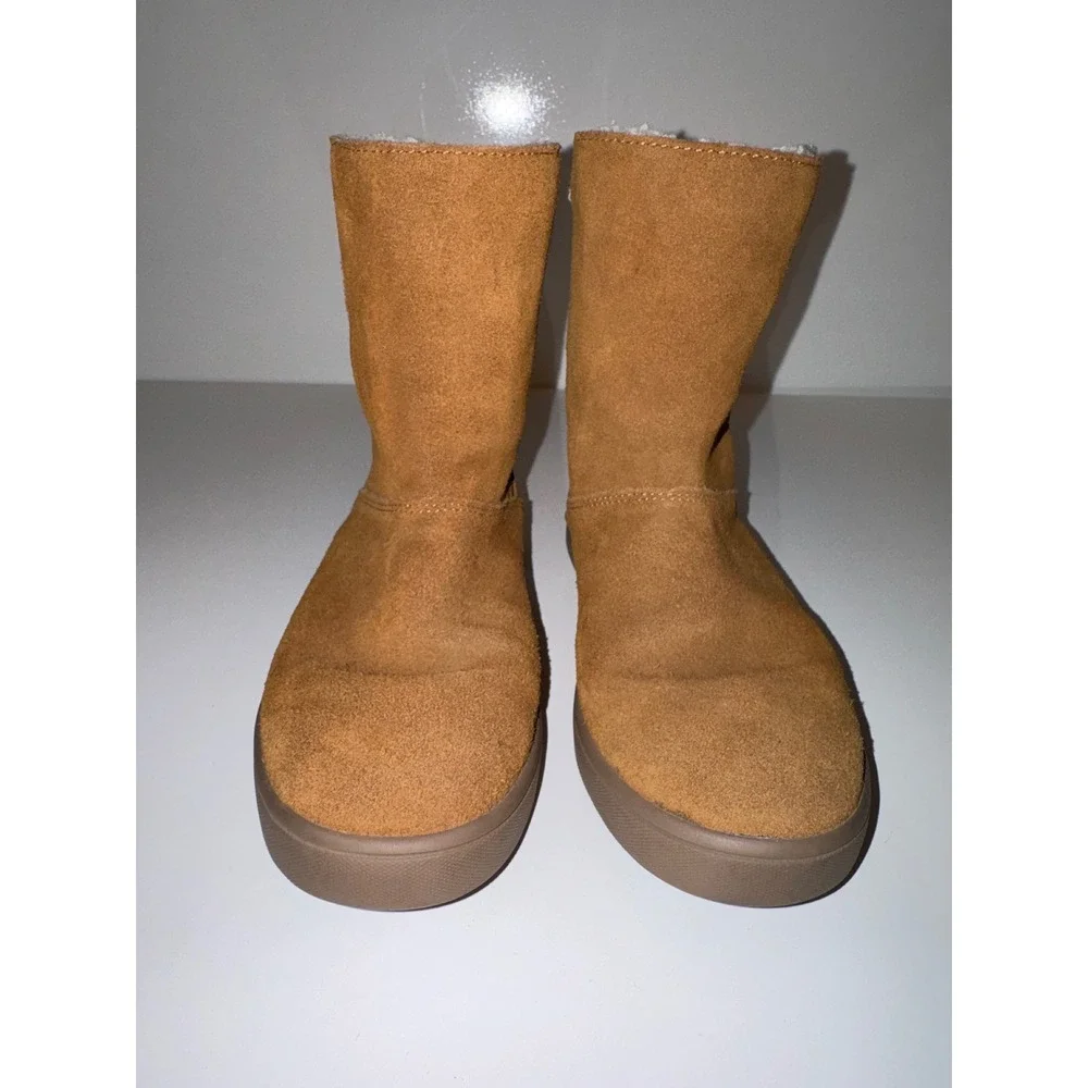 Koolaburra by UGG Victoria Girls Chestnut Suede Buckle Boots 1096445 Size 1Y